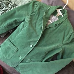 Green corduroy blazer/jacket